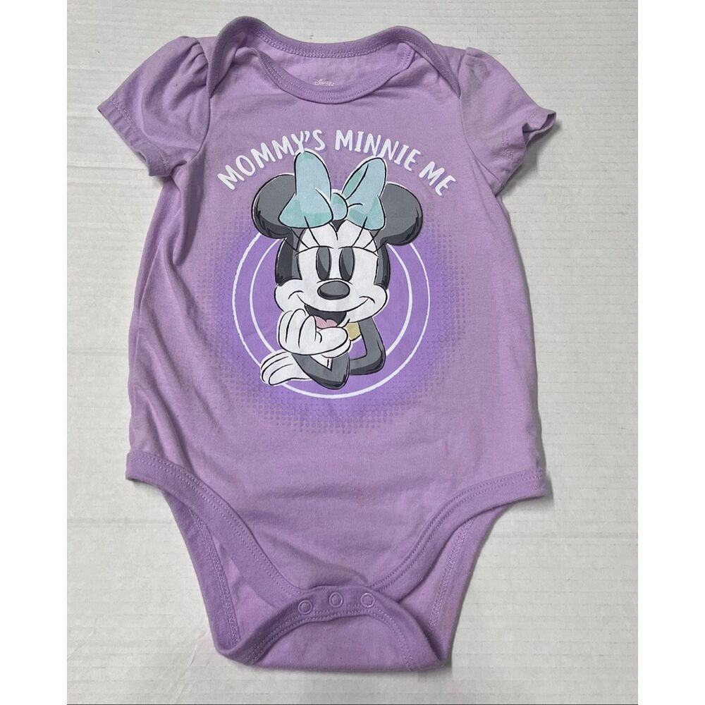 Disney Baby Lavender Mommy’s Minnie Me Bodysuit   Size 12 Months